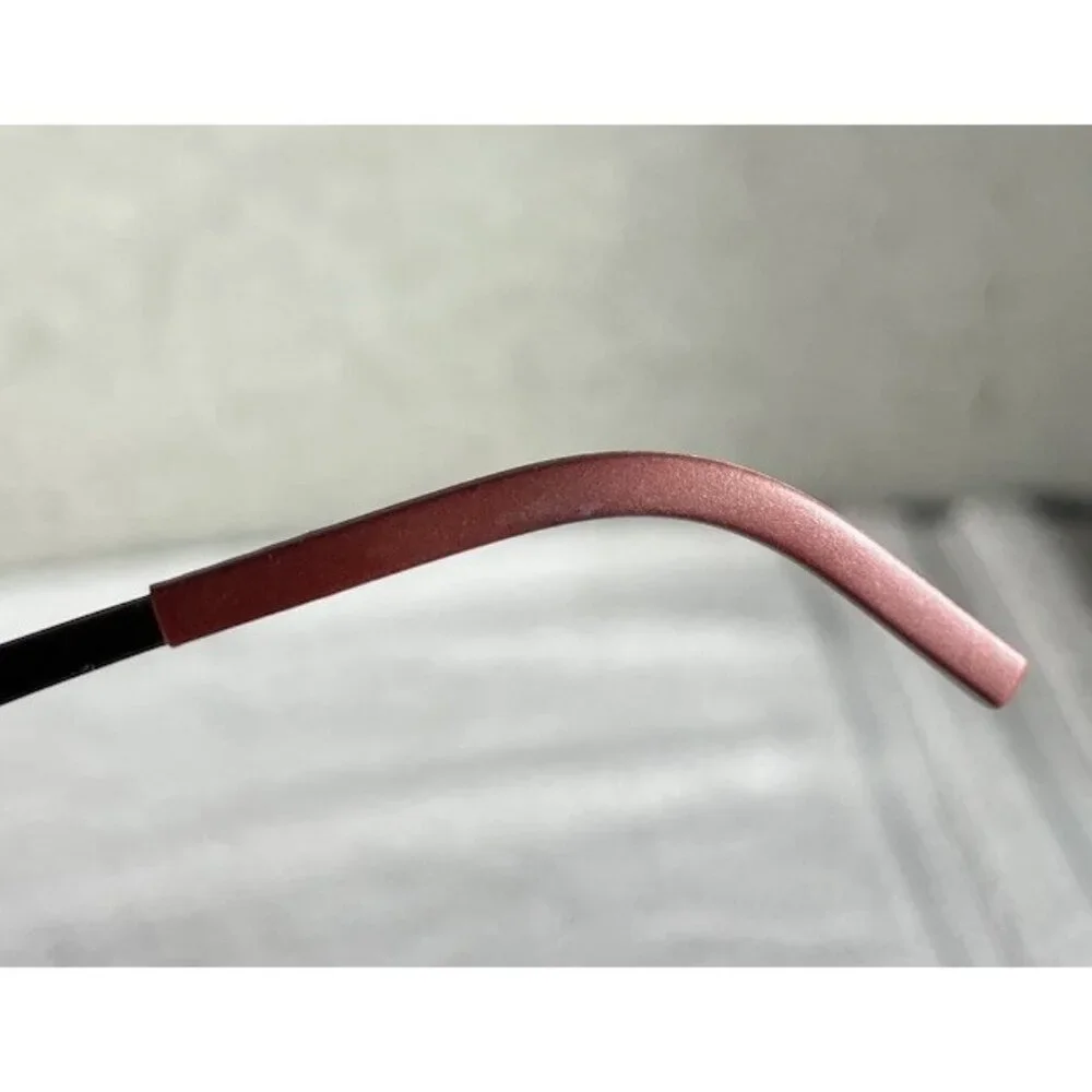 OVVO OPTICS Eyeglasses Frames 3741 c 11A Red Gold Cat Eye Half Rim 53-17-135